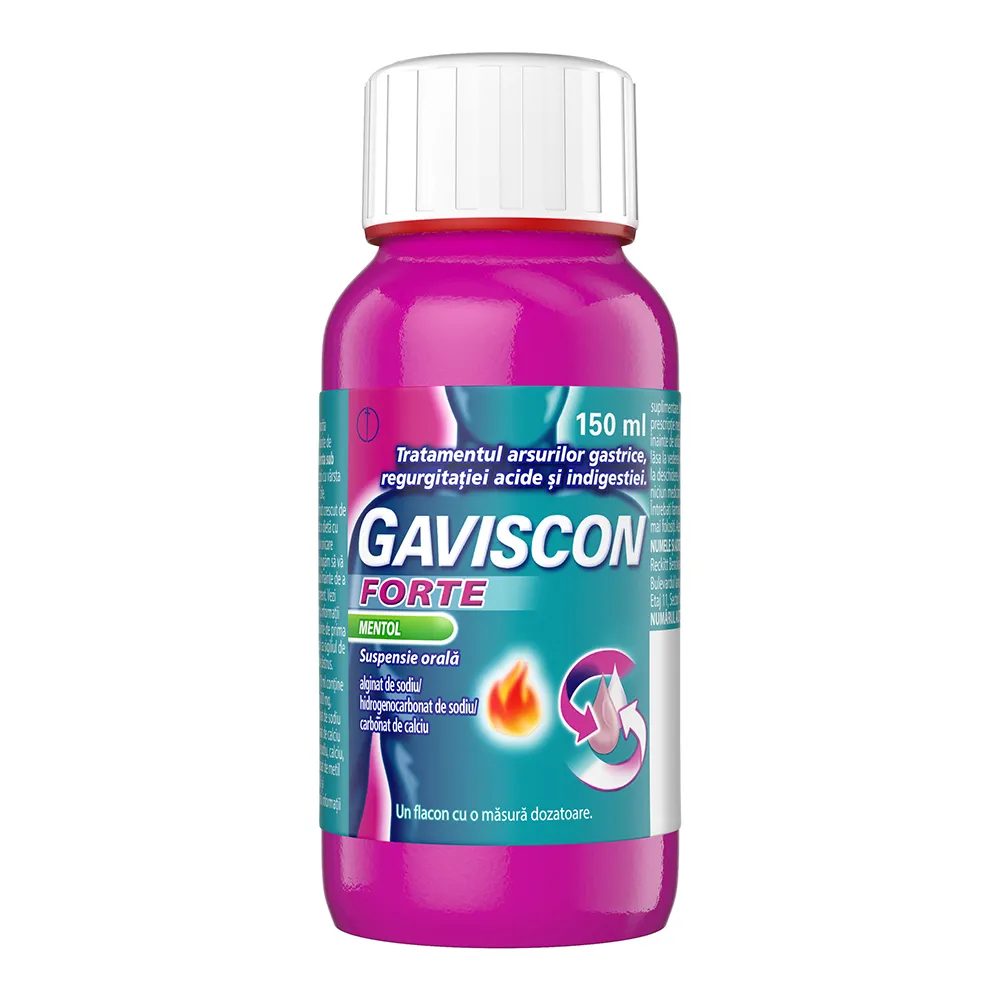Gaviscon Forte Mentol suspensie orala, 150 ml, Reckitt Benckiser