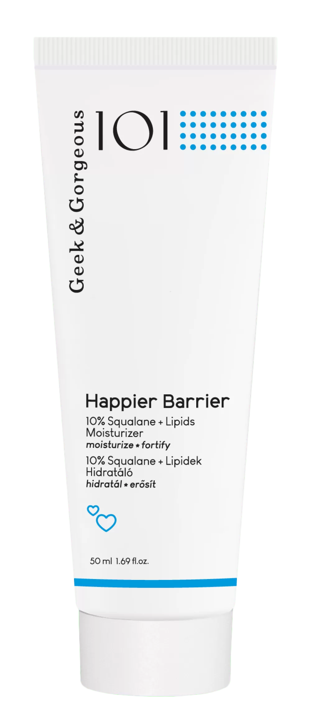 Crema hidratanta Happier Barrier 10% Squalan+ Lipide, 50 ml, Geek&Gorgeous