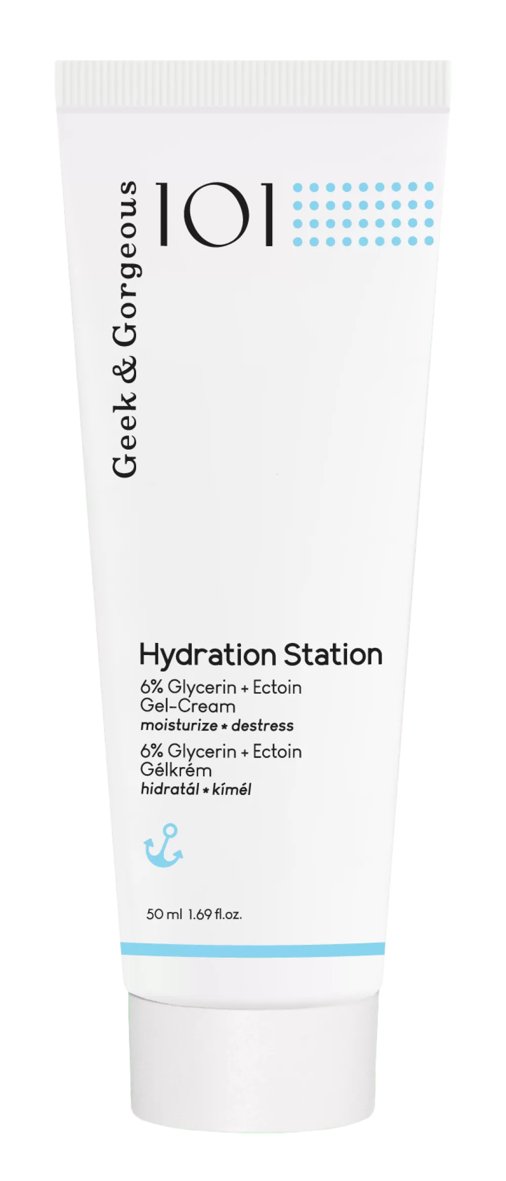 Crema hidratanta Hydration Station 6 % Glicerina + Ectoina, 50 ml, Geek&Gorgeous
