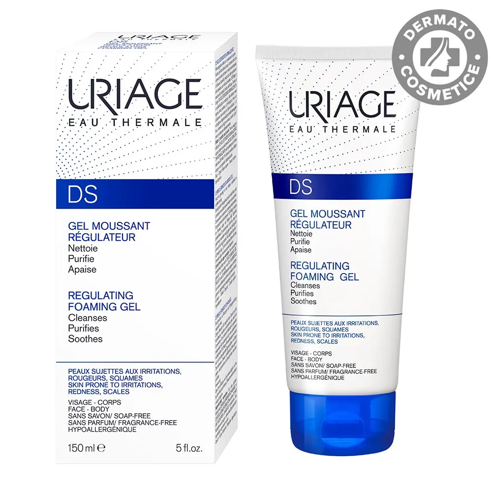 Gel de curatare pentru dermatita seboreica ten si scalp D.S, 150 ml, Uriage