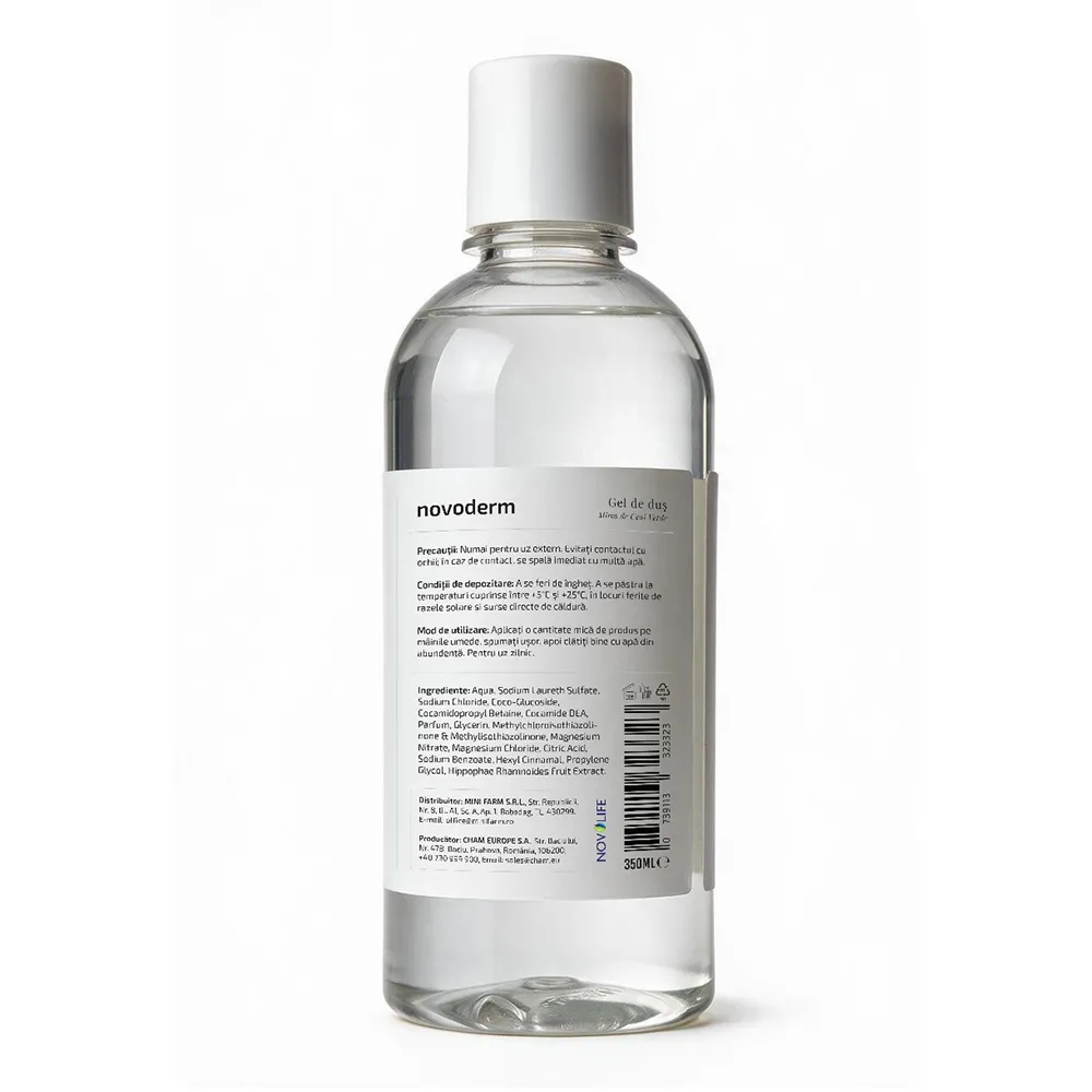 Gel de dus cu extract de Ceai Verde, 350ml, Novoderm