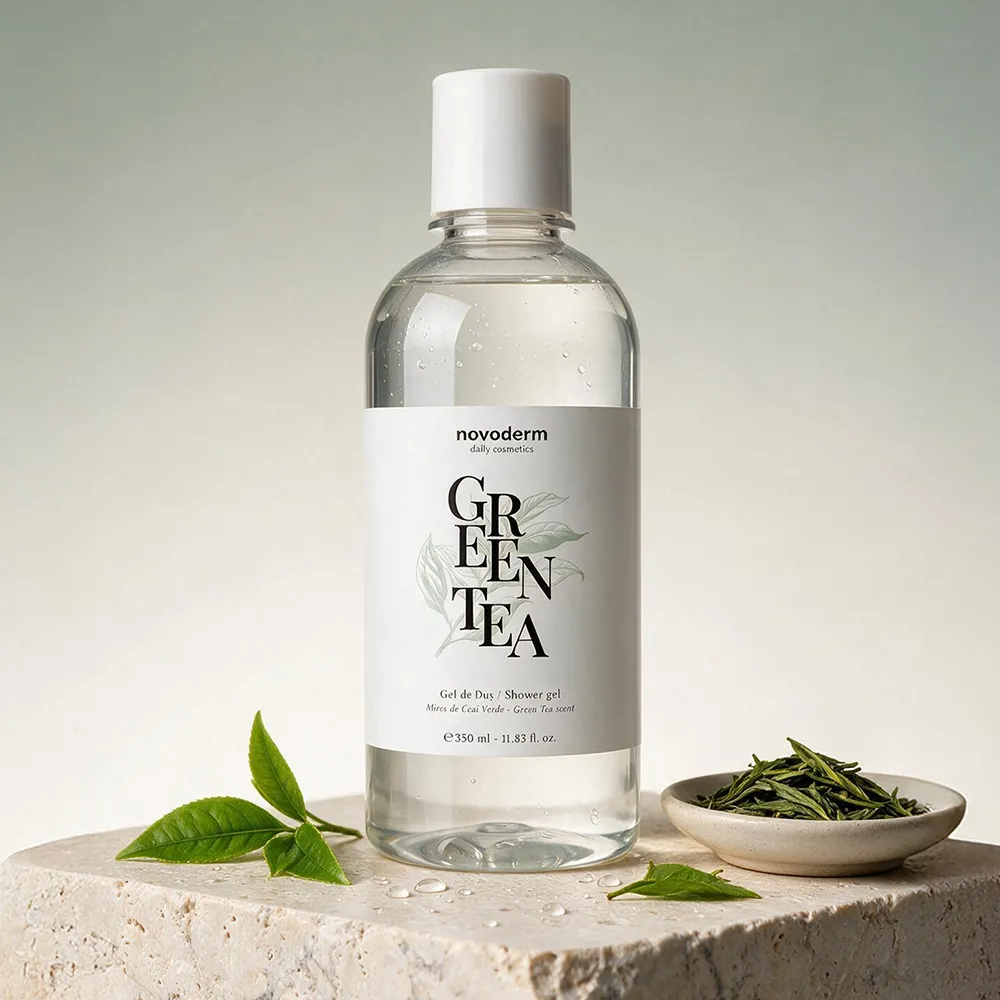 Gel de dus cu extract de Ceai Verde, 350ml, Novoderm