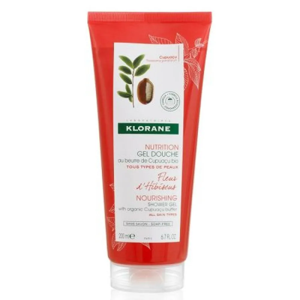 Gel de dus cu floare de hibiscus Nutrition, 200 ml, Klorane