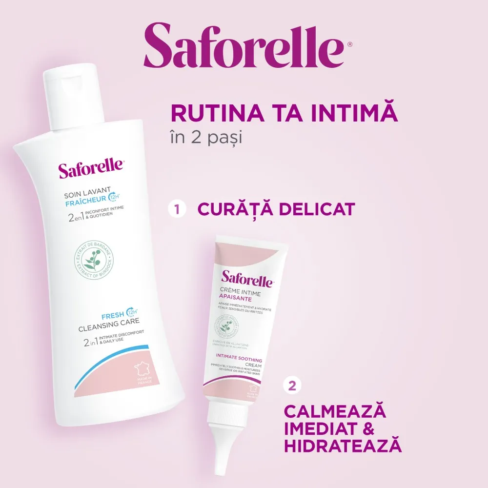 Gel igiena intima si corporala Fresh Saforelle, 250 ml, Laboratoarele Iprad