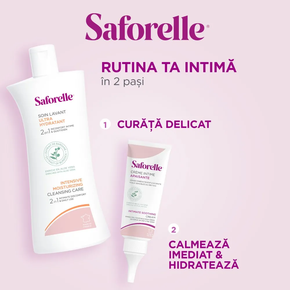 Gel igiena intima si corporala ultrahidratant Saforelle, 250 ml, Biocodex