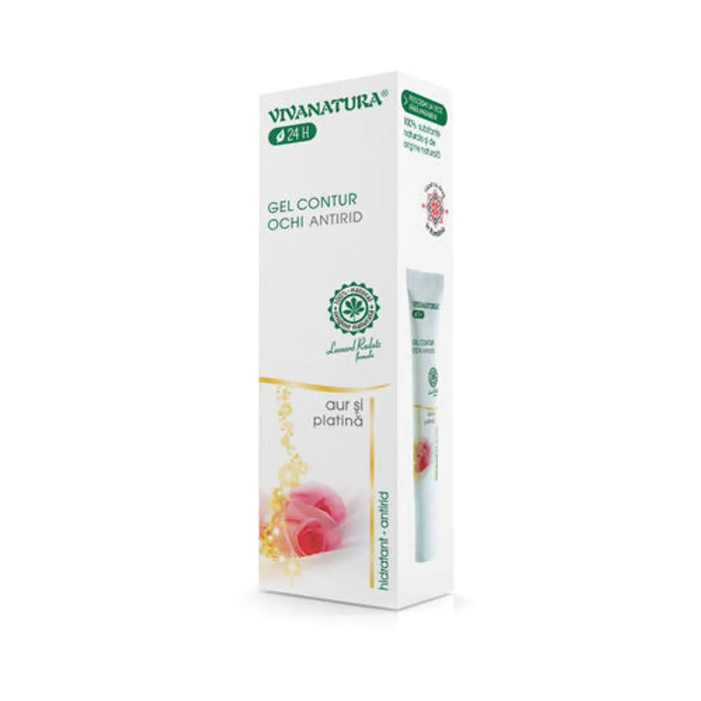 Gel pentru conturul ochilor, 15 ml, Vivanatura