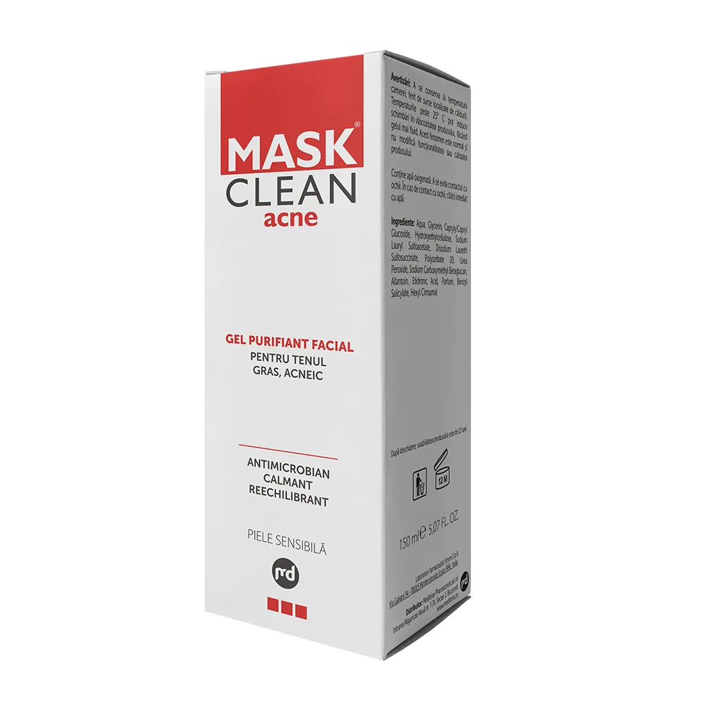 Gel purifiant facial Mask Clean Acne, 150 ml, Solartium Group