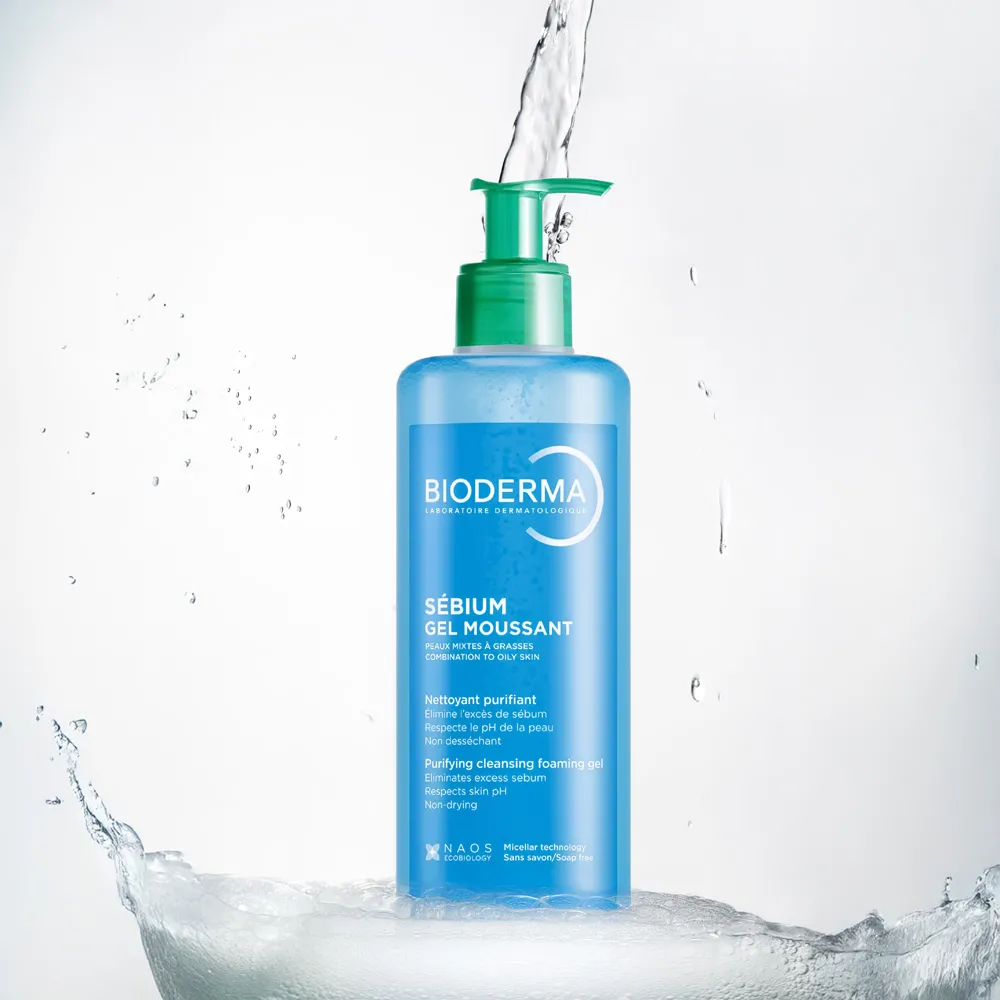 Gel Spumant de curatare purifiant pentru piele mixta si grasa Sebium, 400ml, Bioderma