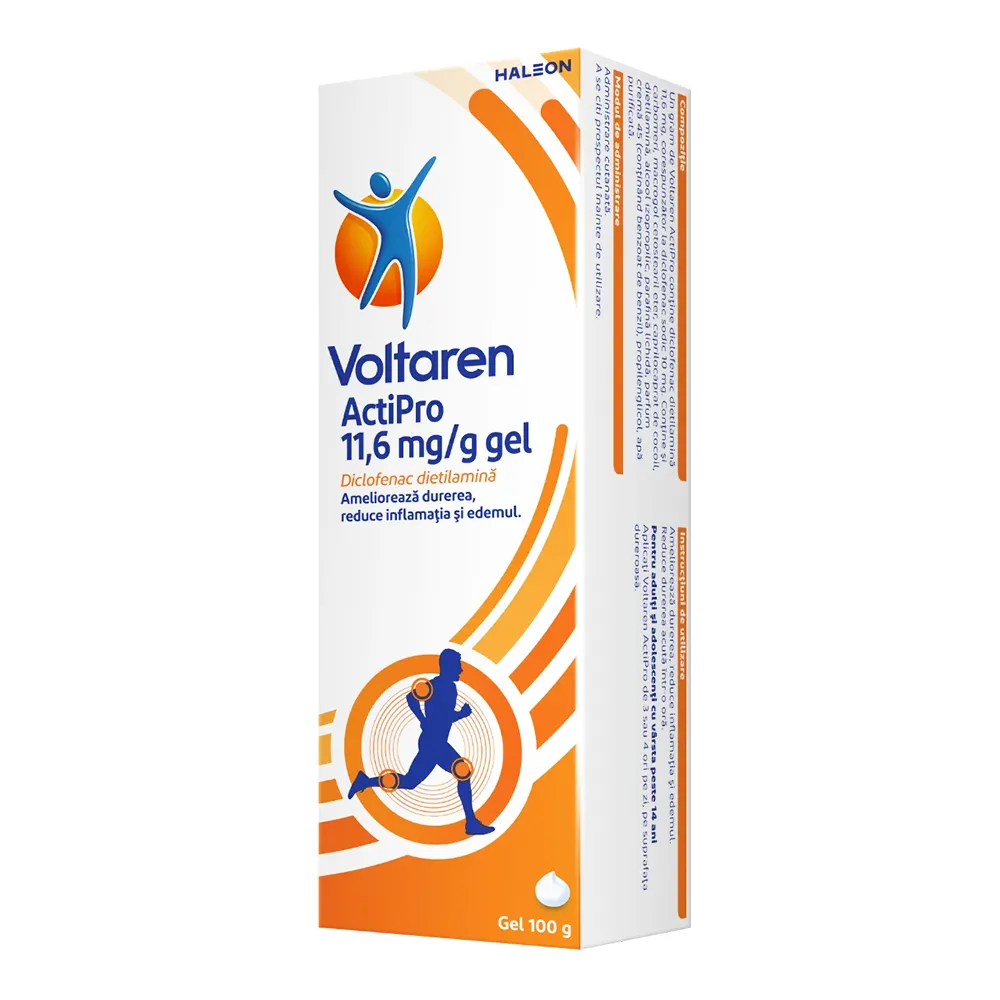 Gel Voltaren Actipro 11.6mg/g, 100g, Haleon
