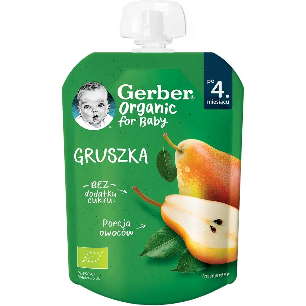 Organic Piure de Pere, 80g, Gerber