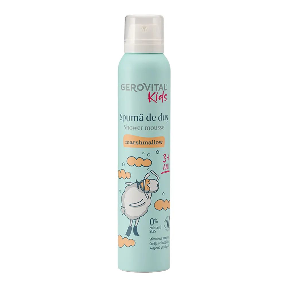 Spuma de Dus Marshmallows, 200ml, Gerovital Kids