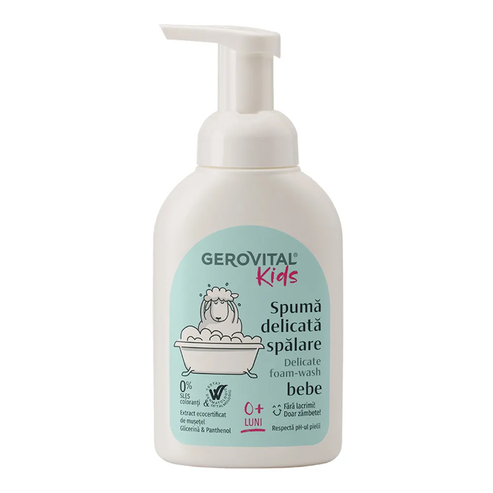Spuma Delicata Spalare, 300ml, Gerovital Kids