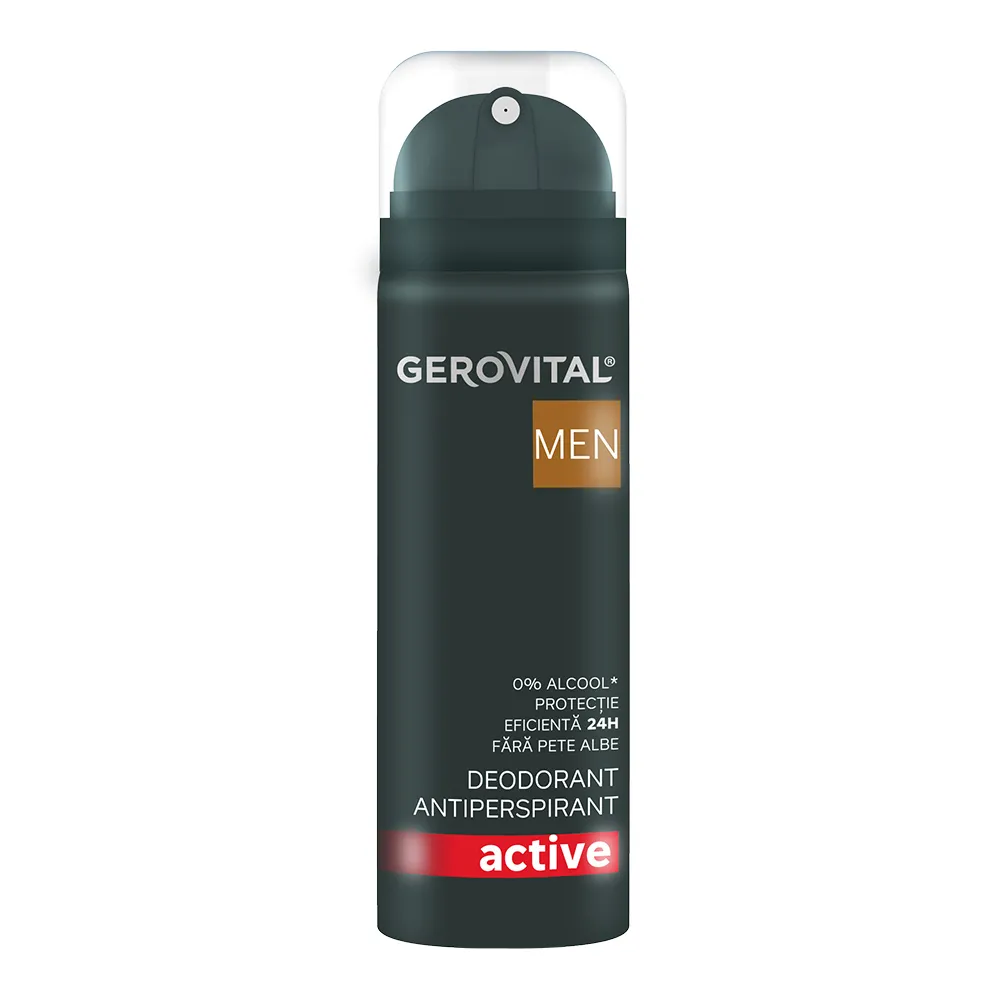 Deodorant Antiperspirant Active Men, 150ml, Gerovital
