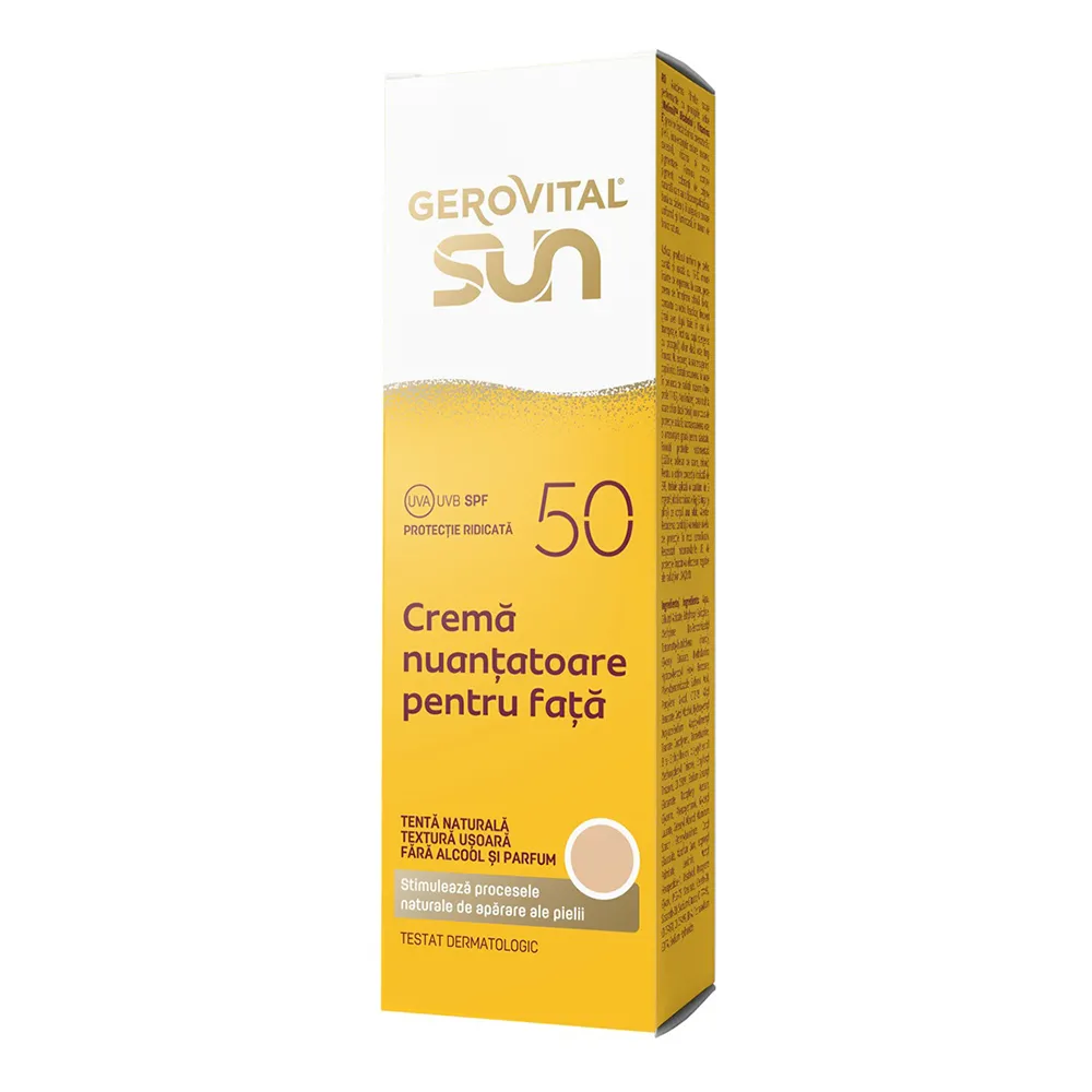 Crema Fata Nuantatoare SPF50, 50ml, Gerovital