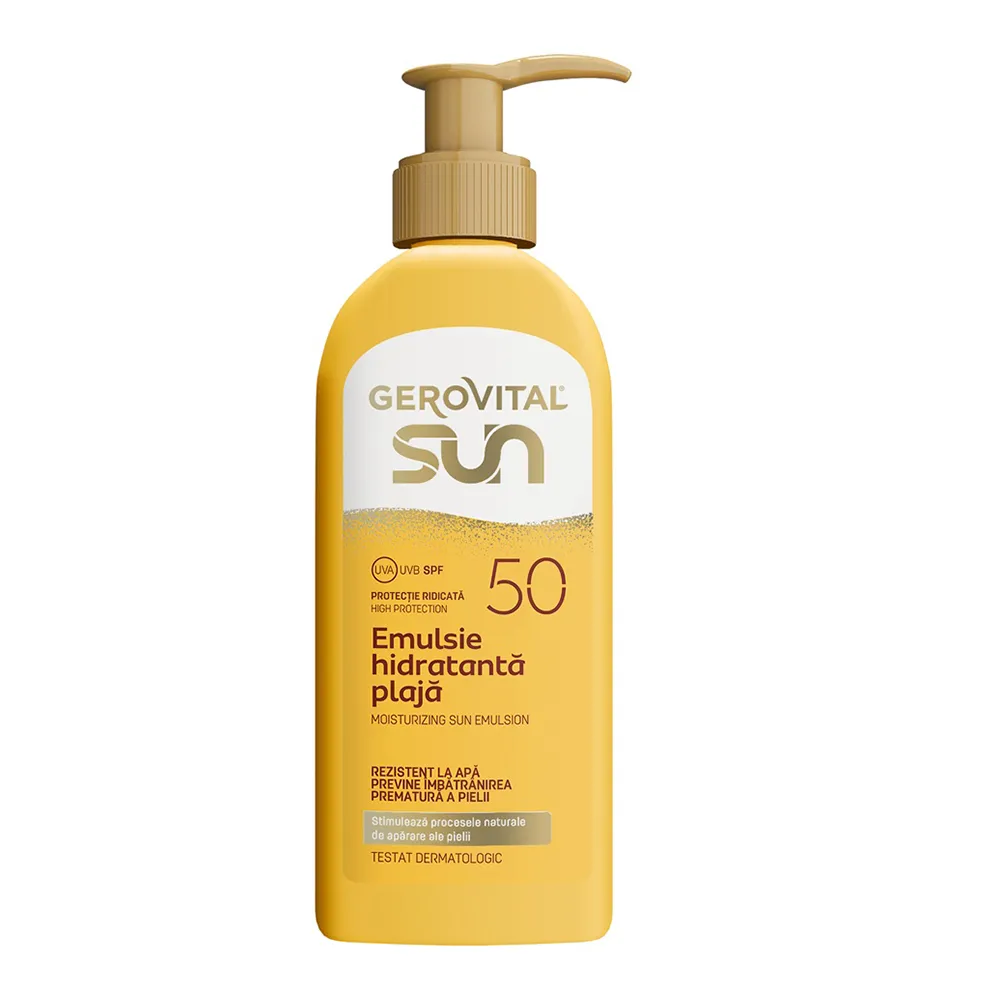 Emulsie Hidratanta SPF50, 200ml, Gerovital