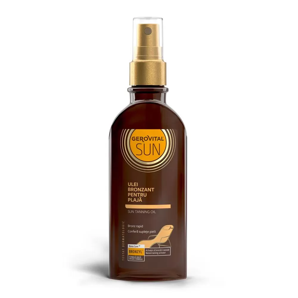 Ulei bronzant pentru plaja Sun, 150 ml, Gerovital
