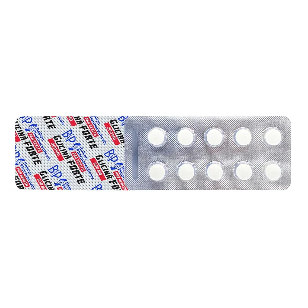 Glicina Forte 300mg , 30 comprimate, Balkan Pharmaceuticals