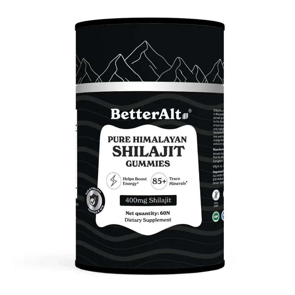 BetterAlt Pure Himalayan Shilajit Gummies, 60 jeleuri, GNC