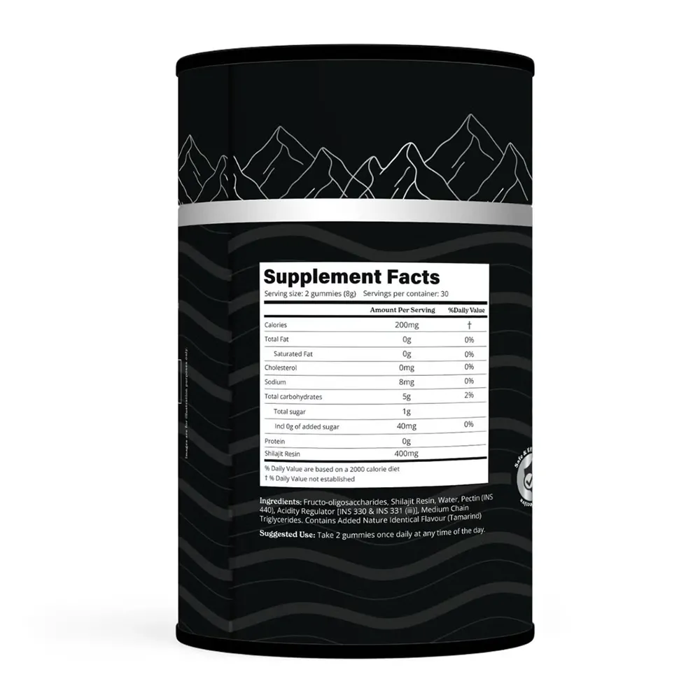 BetterAlt Pure Himalayan Shilajit Gummies, 60 jeleuri, GNC