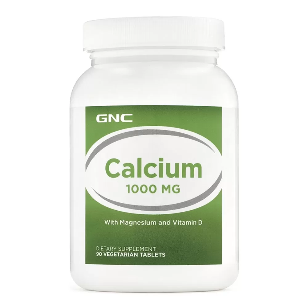 GNC Calcium 1000 mg cu Magneziu si Vitamina D -tablete x 90