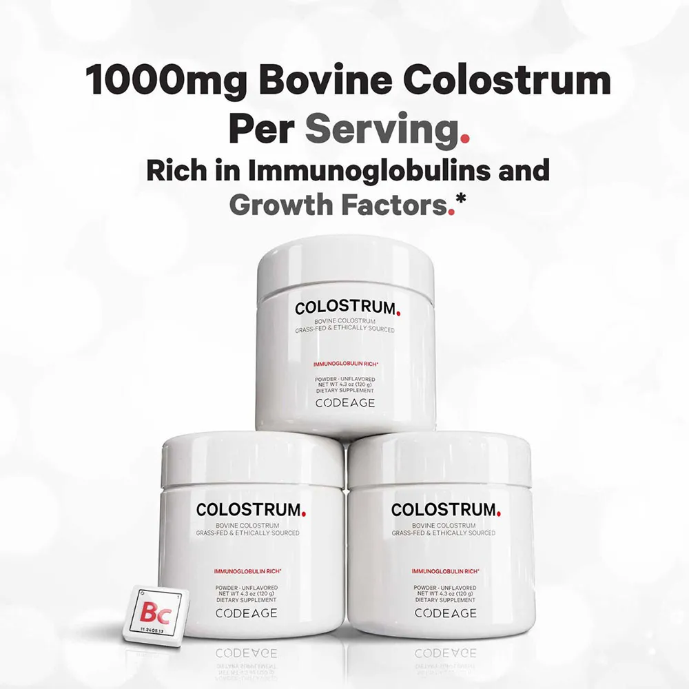 CodeAge Bovine Colostrum fara Aroma -pulb x 120g, GNC