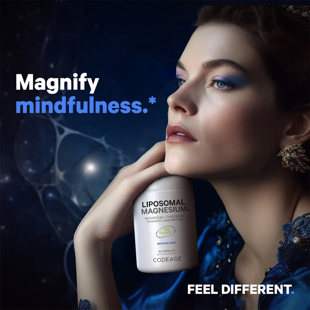Magneziu L-Treonat Liposomal cu Fosfolipide - Formula Avansata pentru Absorbtie Superioara, 90 capsule, GNC