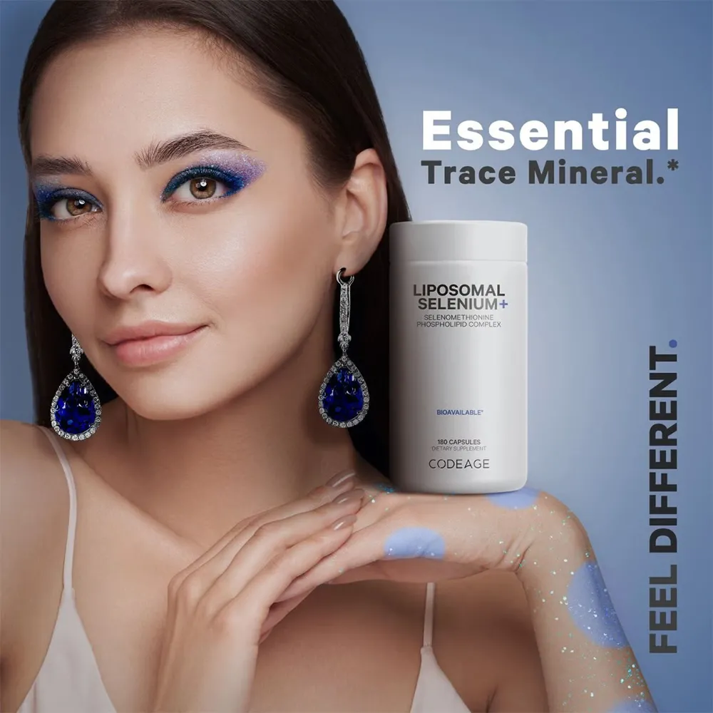 Seleniu Lipozomal Complex cu Fosfolipie din SelenoMentionina Codeage, 180 capsule, GNC