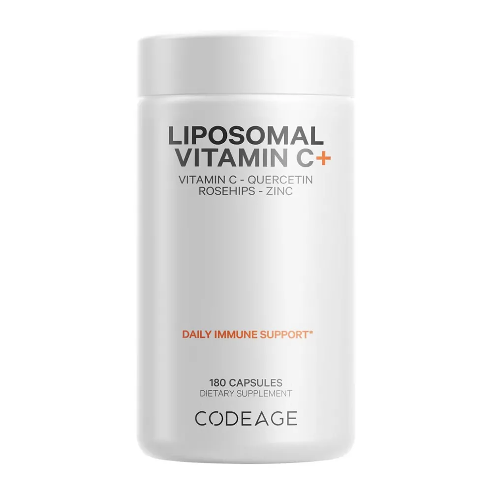 Vitamina C Liposomala - Formula Avansata pentru Absorbtie Superioara CodeAge, 180 capsule, GNC