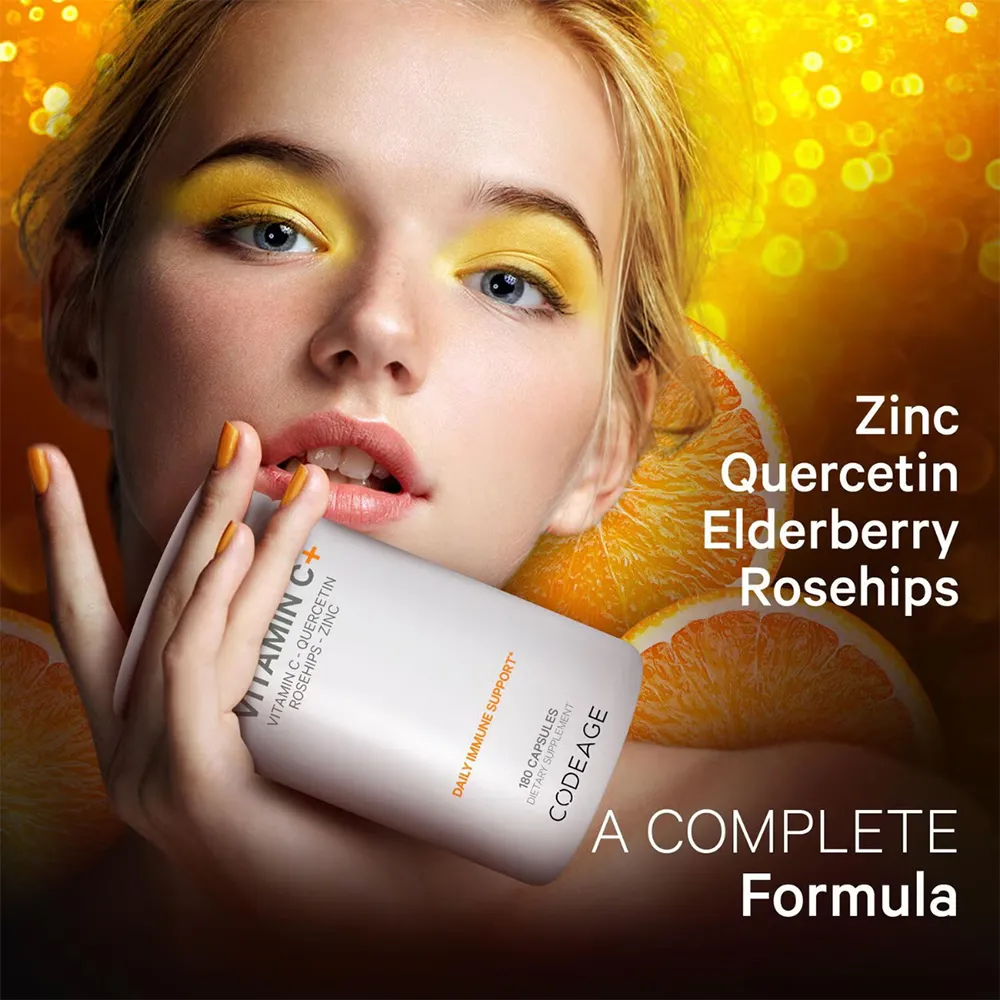 Vitamina C Liposomala - Formula Avansata pentru Absorbtie Superioara CodeAge, 180 capsule, GNC