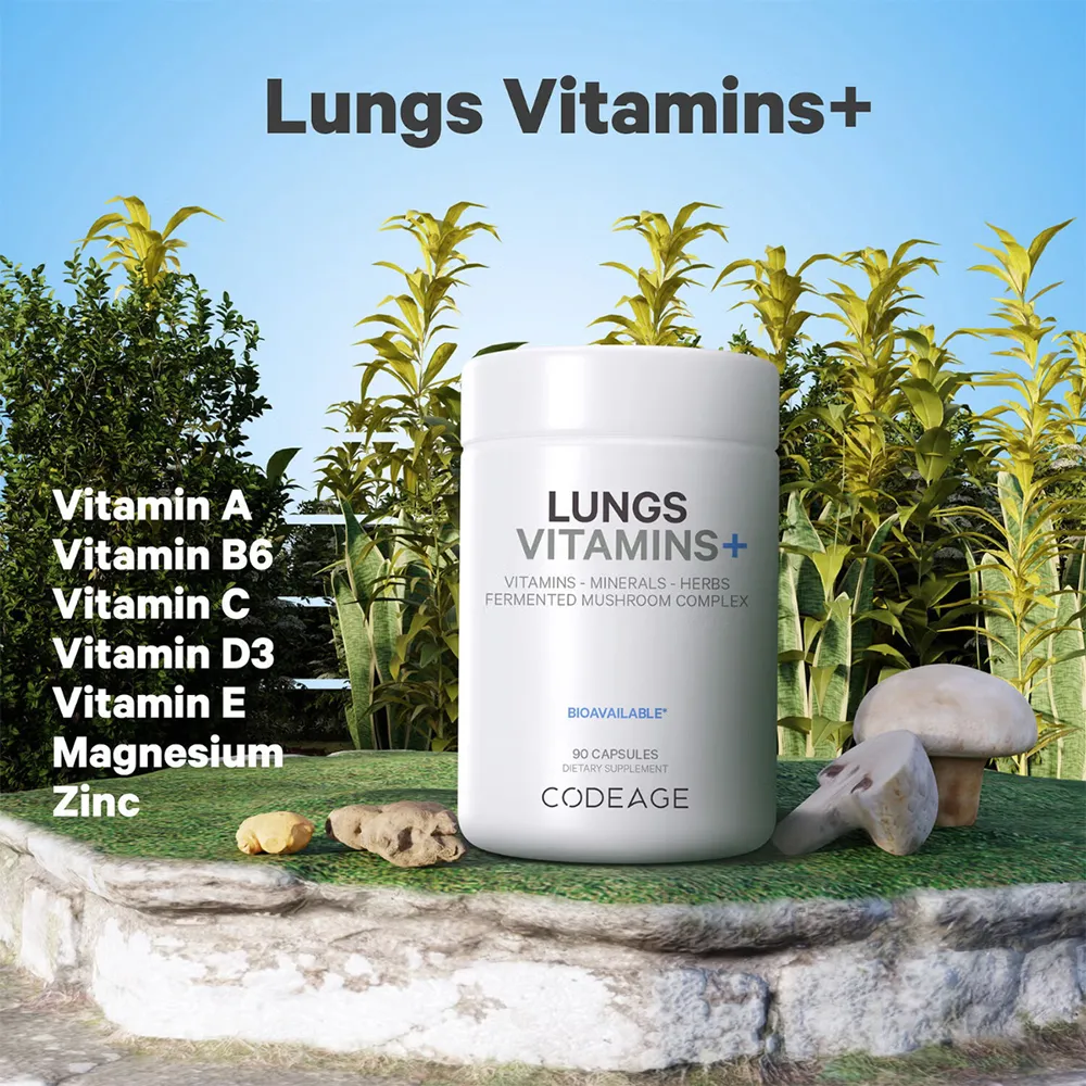 Formula Complexa pentru Imbunatatirea Respiratiei CodeAge, 90 capsule, GNC