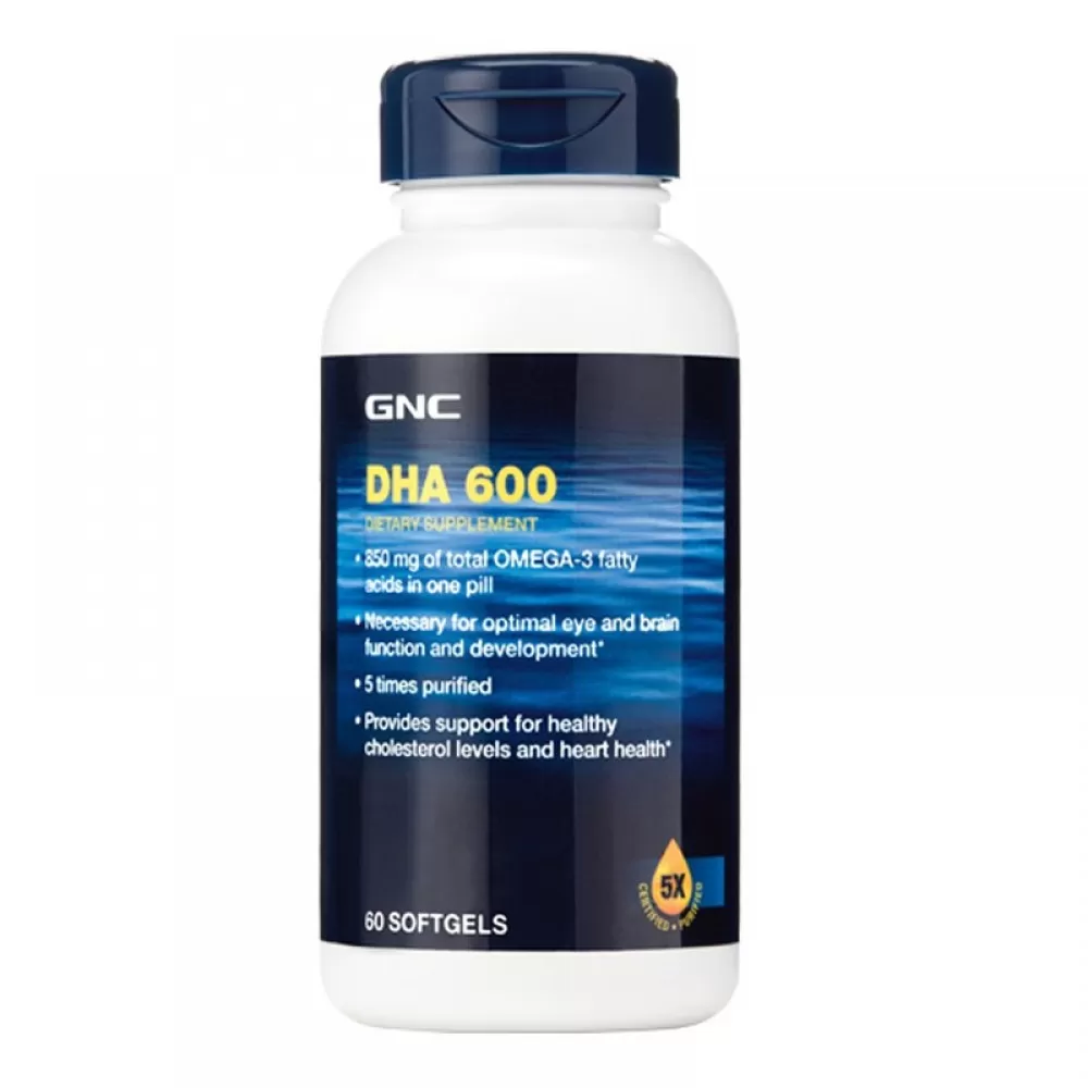 GNC DHA600 Acizii Grasi DHA Omega-3 -capsule x 60