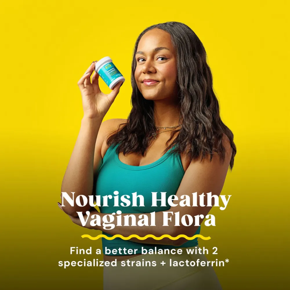 Probiotic pentru Flora Vaginala, LAB4®, 30 Miliarde UFC, cu Merisor si Lactoferrin, 30 capsule, GNC Gut Health