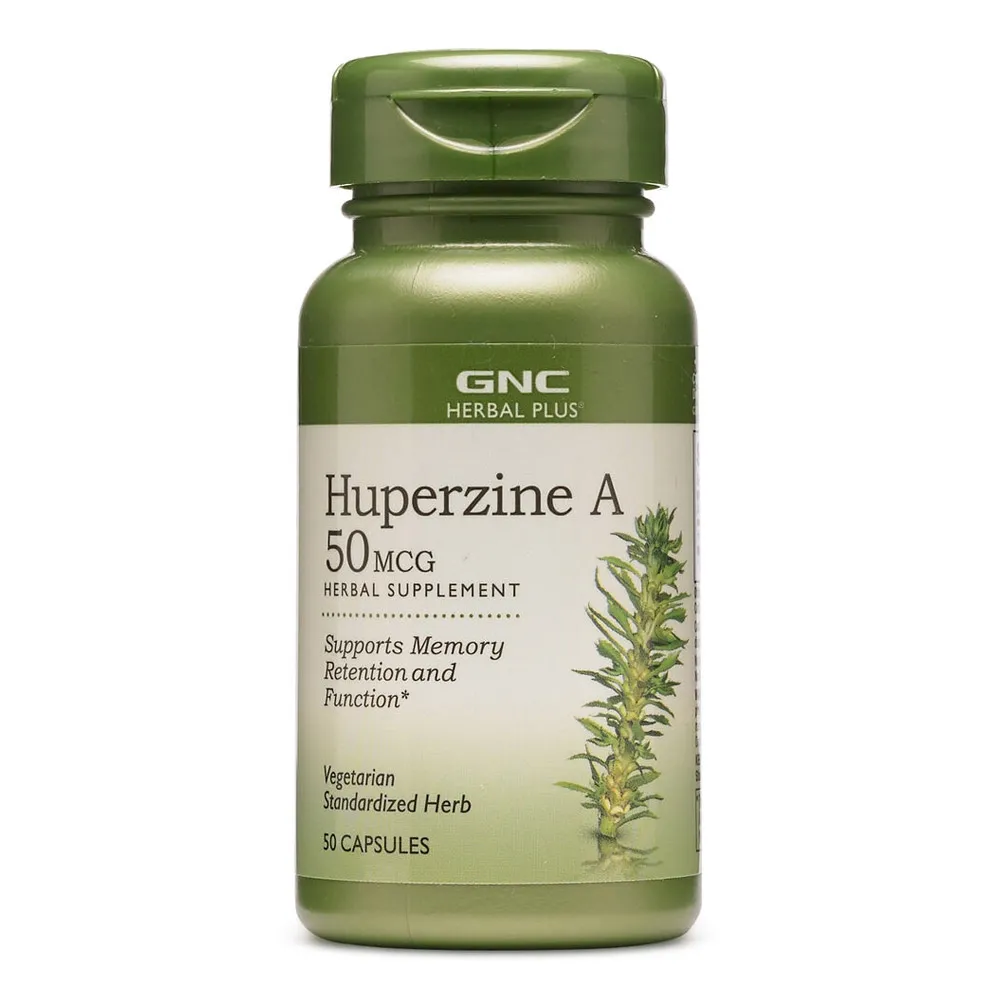 GNC Herbal Plus Huperizine A 50mg, Huperzina A , 50 capsule
