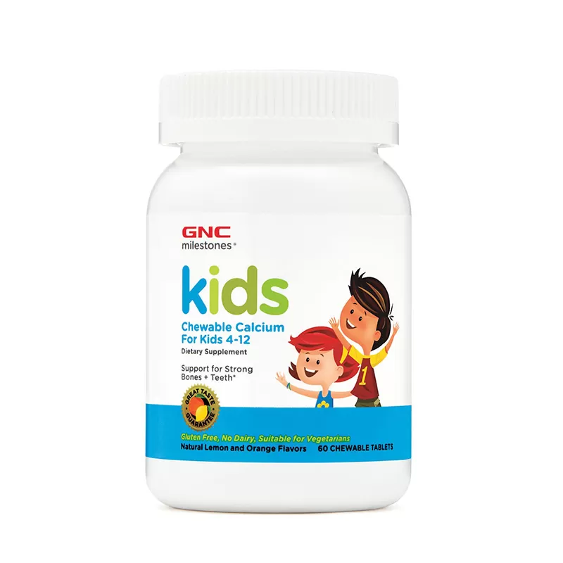 GNC Kids Chewable Calcium - tablete masticabile x 60