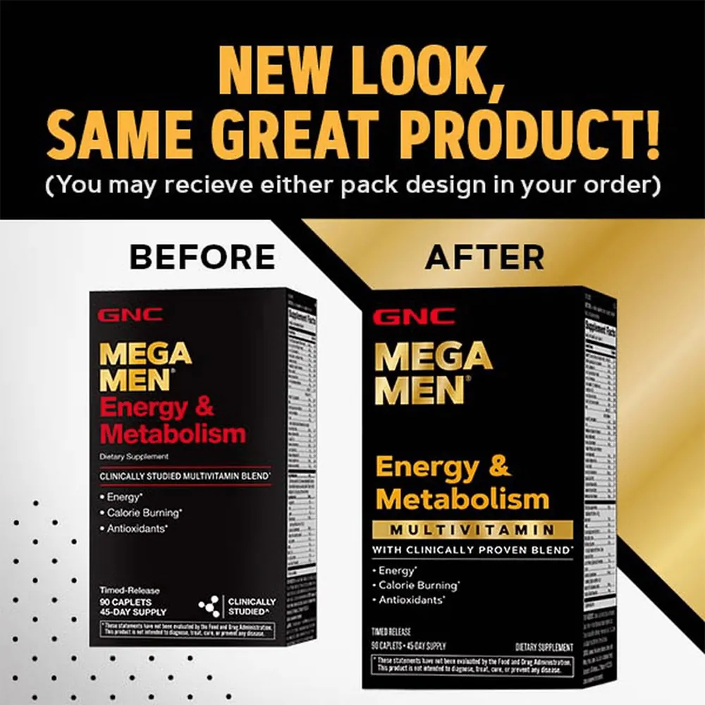 GNC Mega Men Energy & Metabolism, 90 tablete