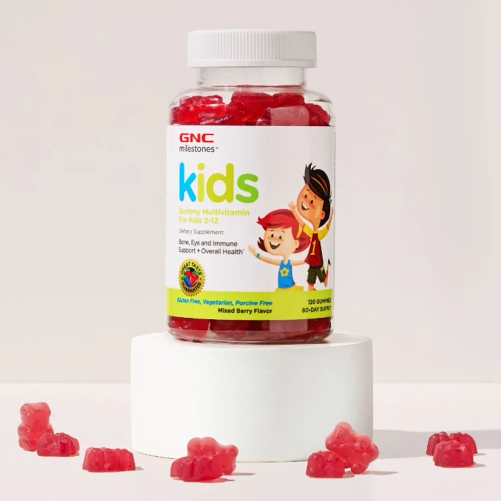 Multivitamine Copii 2-12ani cu Aroma de Fructe de Padure, 120 jelerui, GNC