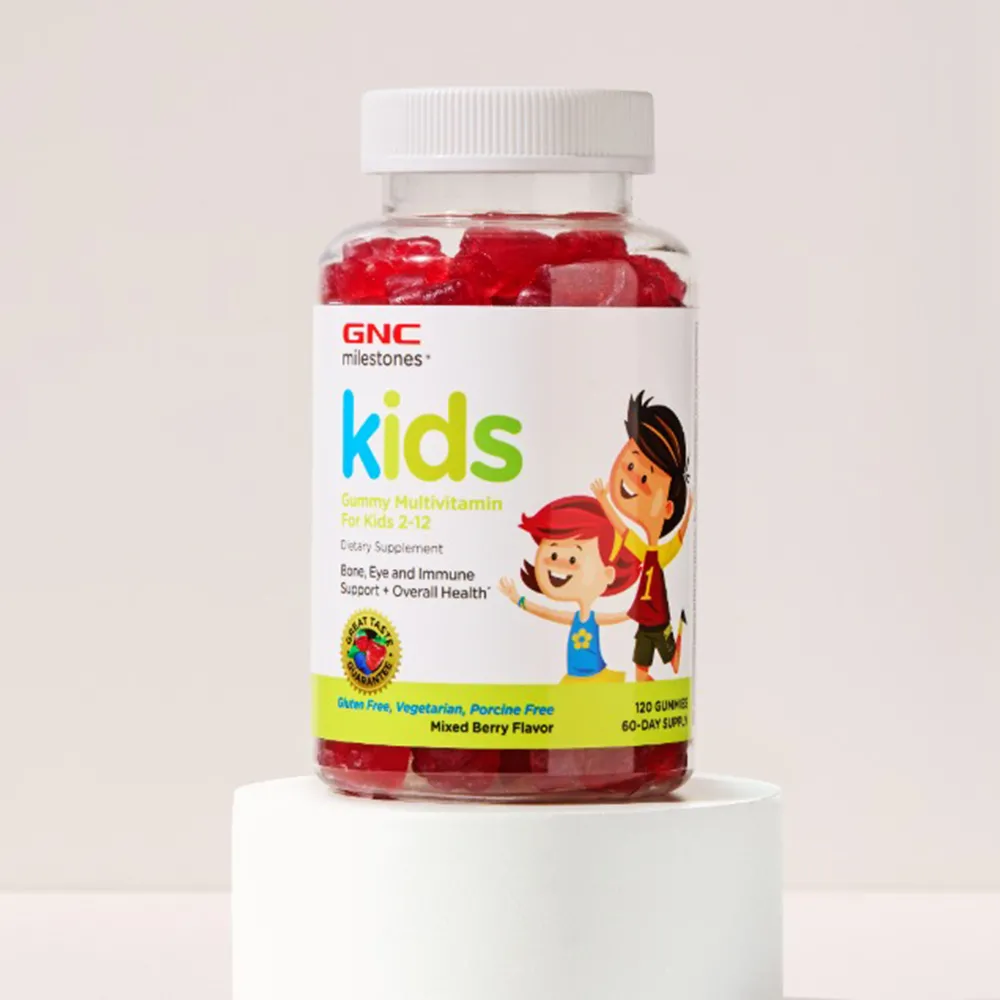 Multivitamine Copii 2-12ani cu Aroma de Fructe de Padure, 120 jelerui, GNC