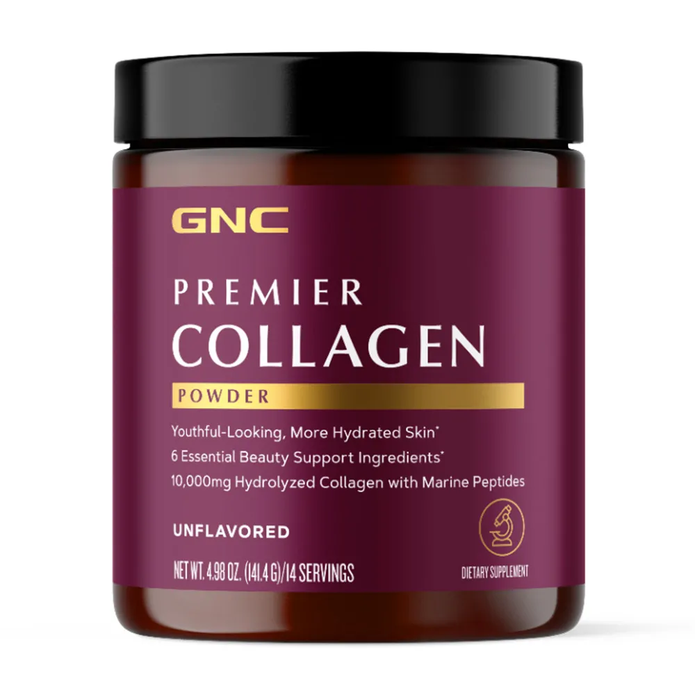 Premier Collagen Powder, Formula Premium de Peptide de Colagen Hidrolizat fara Aroma, pulbere x 141.4g, GNC