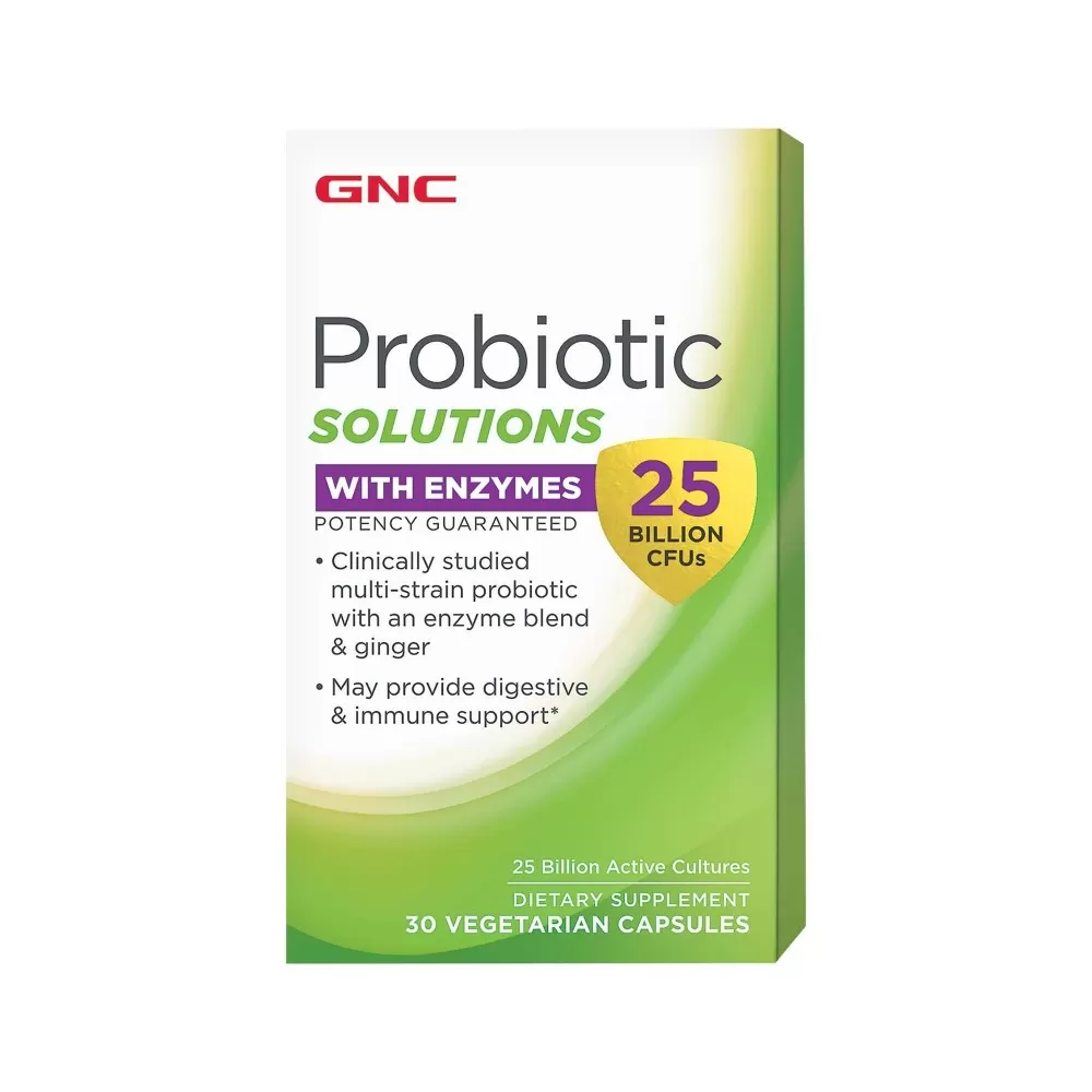 GNC Probiotic Solutions cu Enzime -capsule vegetale x 30