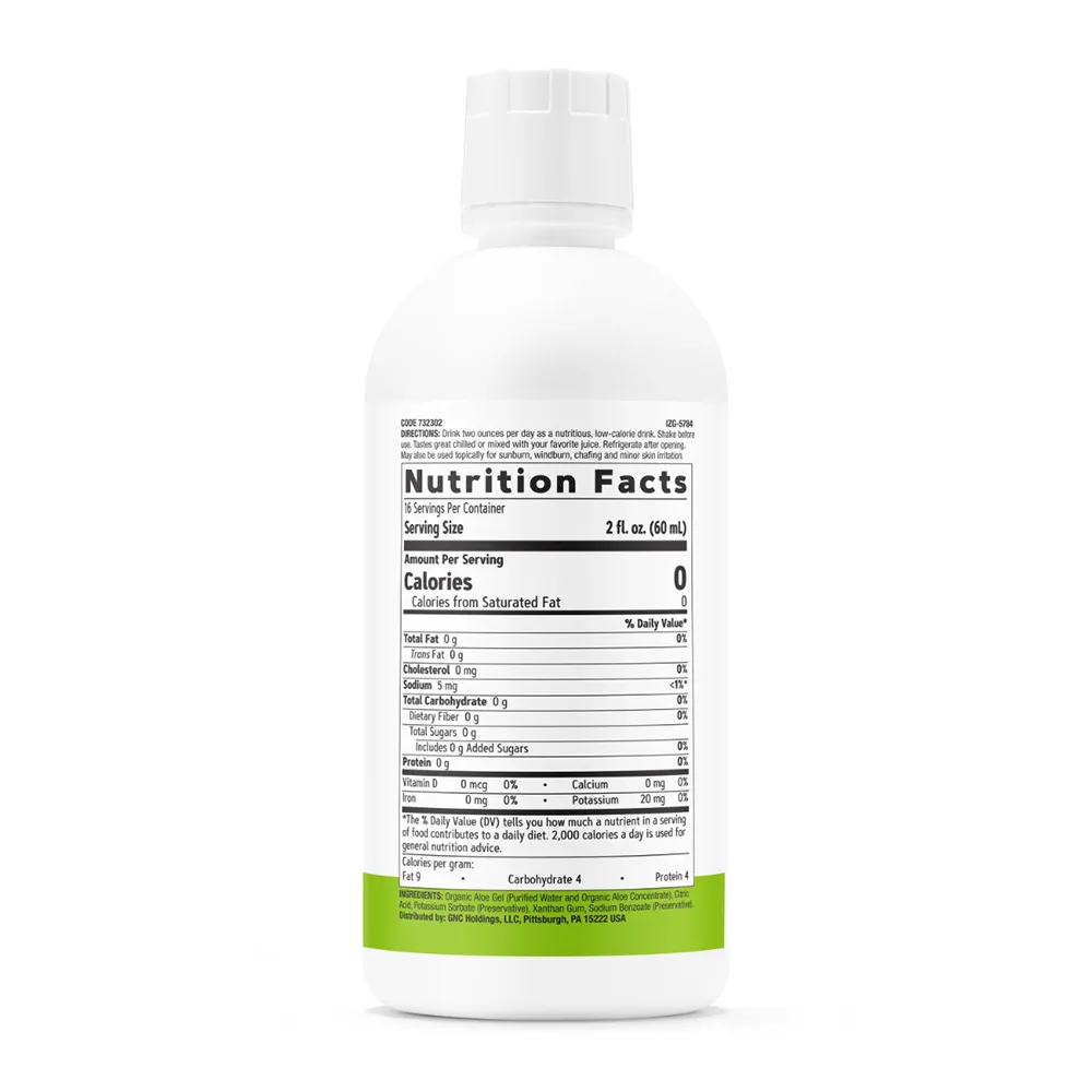 SuperFoods Aloe Vera Gel Organic fara Aroma, 946ml, GNC