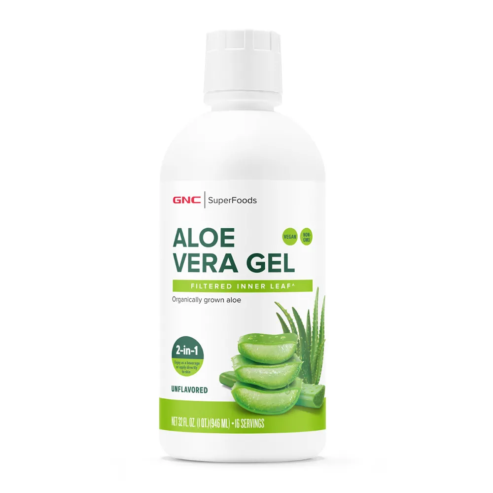 SuperFoods Aloe Vera Gel Organic fara Aroma, 946ml, GNC