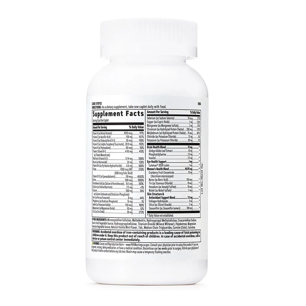 Complex Multivitaminte pentru femei 50 Plus One Daily, 60 tablete, GNC