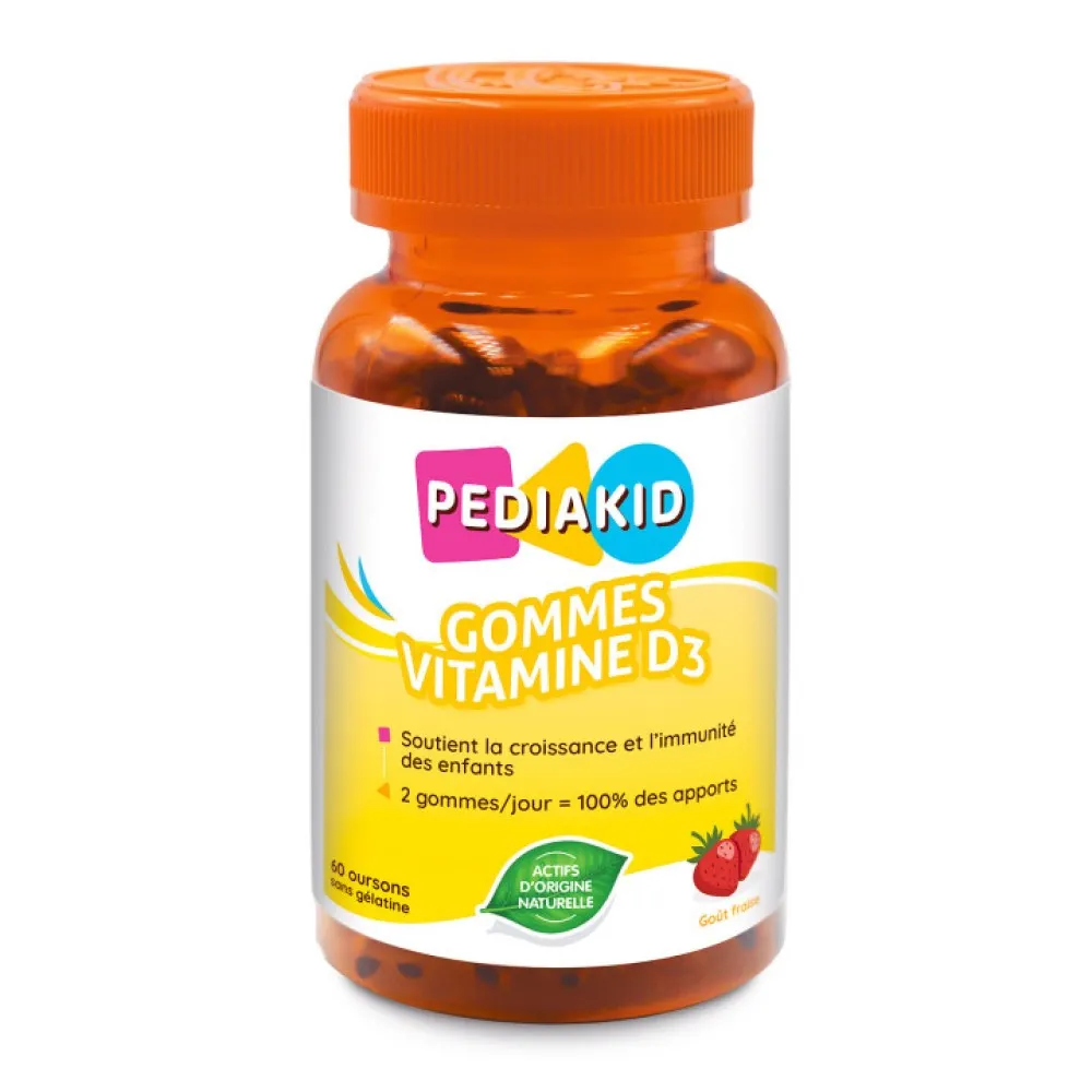 Gommes Vitamine D3, 60 capsule, Pediakid