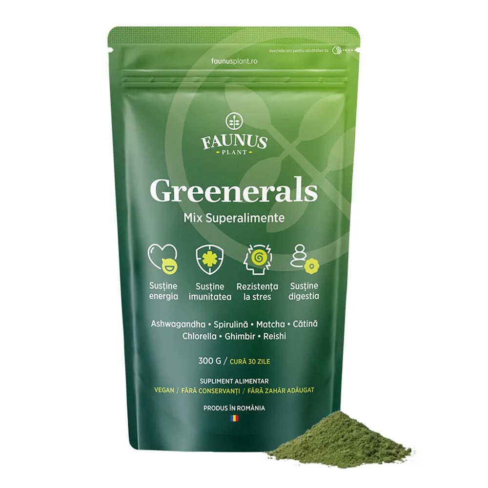 Superalimente Naturale Greenerals pulbere, 300g, Faunus Plant