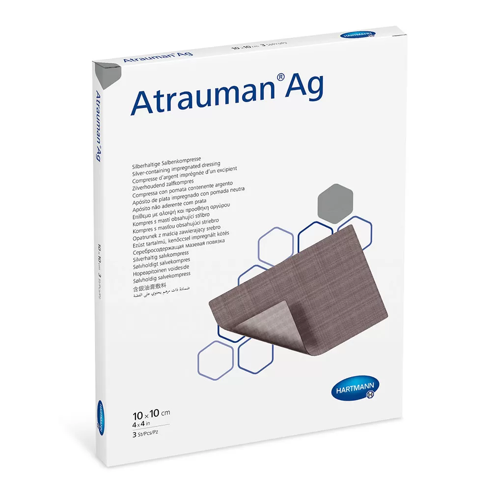 Hartmann Atrauman Ag Comprese Ung. 10 cm x 10 cm x 10 buc