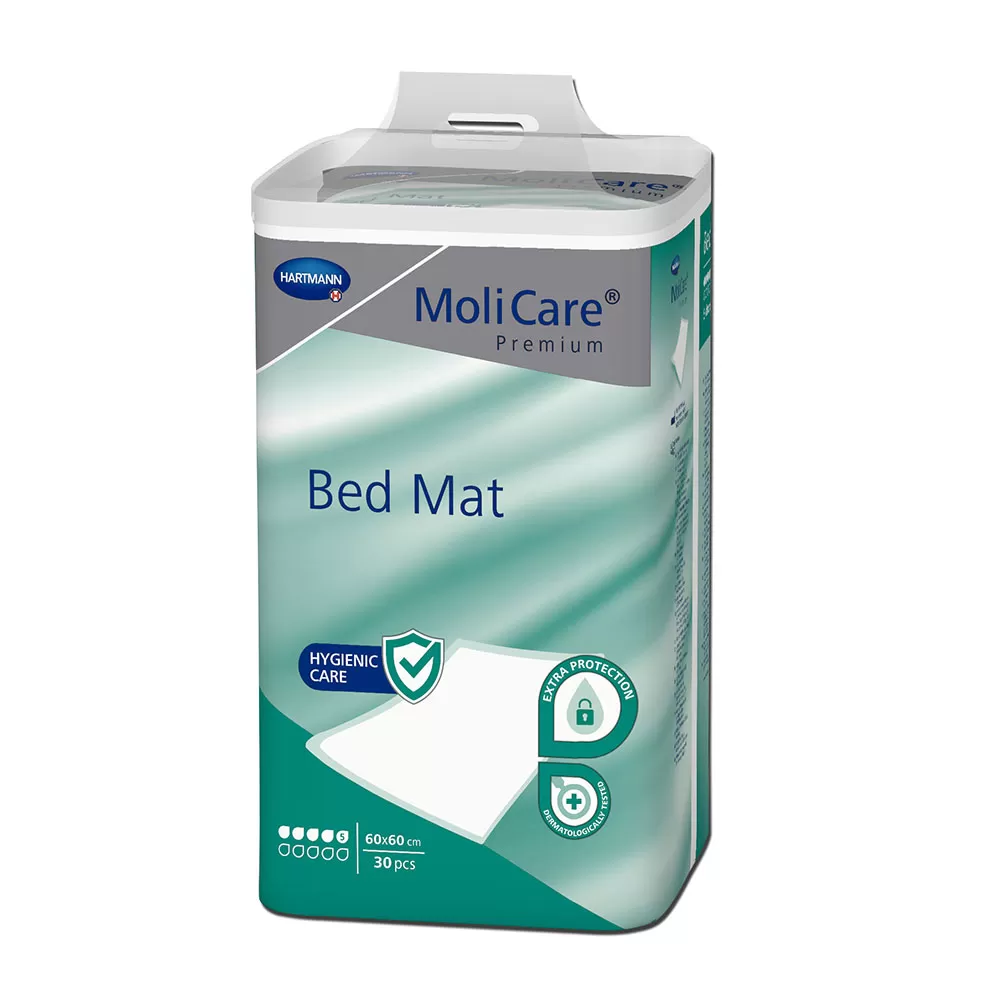 Aleze MoliCare Premium Bed Mat 5 picaturi 60 x 60 cm (161063), 30 bucati, Hartmann