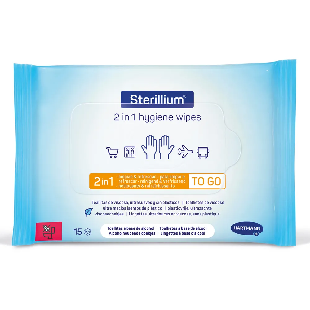 Servetele Igienice Umede Sterillium 2 in 1, 15 servetele, Hartmann