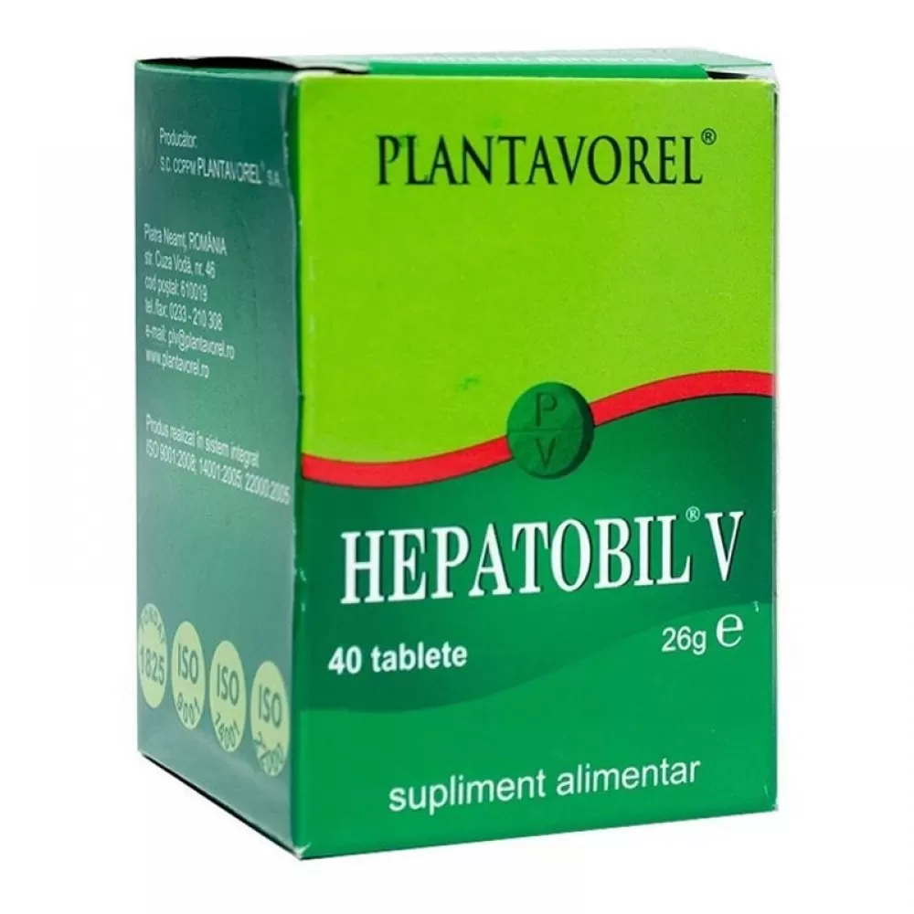 Hepatobil V, 40 tablete, Plantavorel
