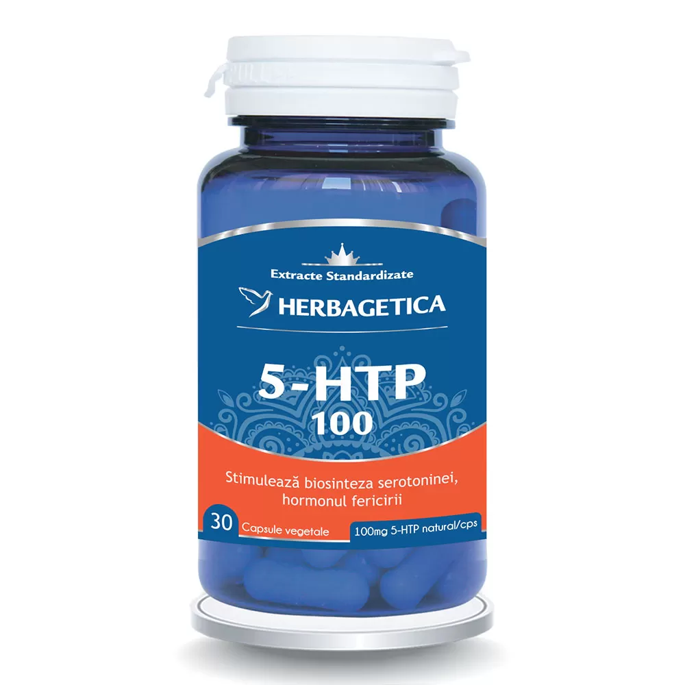 5 HTP 100 Zen Forte, 30 capsule, Herbagetica