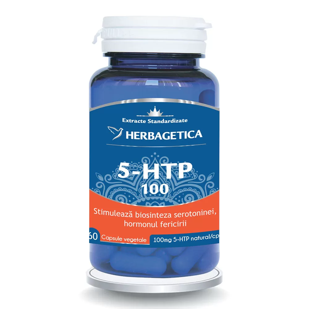 5 HTP 100 Zen Forte, 60 capsule, Herbagetica